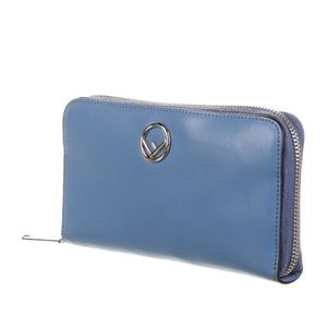 Fendi blue wallet